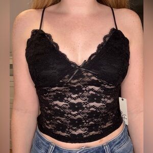 Black Lace Top